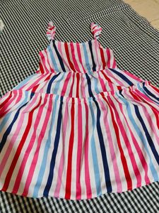 Striped Girls&#39; Dress