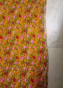 Floral Print Kaftan with Tassels