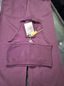 Purple Crop Top &amp; Pant Set
