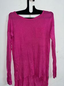 Pink Long Sleeve Top