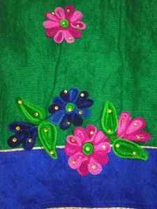 Beautiful Embroidery Work Saree