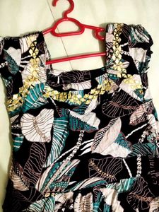 Leaf Print Dress
