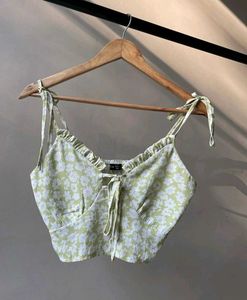Floral Tie-Front Cami Top