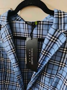 Blue Plaid co-ord Set