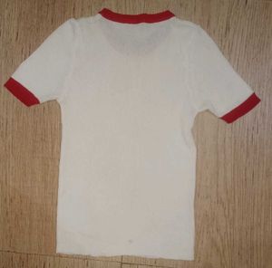 Retro Style – White with Red Trim