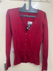 Maroonish Red Woolen Sweater