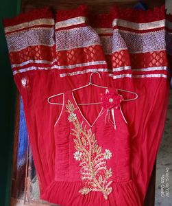 Beautiful Gown/4 Layered Gown/Attractive Gown/New One Piece/Ethnic Dress/Party Wear Dress With Inner Wear