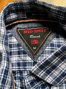 Blue Plaid Casual Shirt