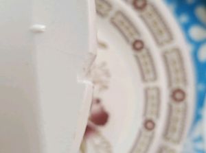 Vintage Floral Plastic Dinnerware Set