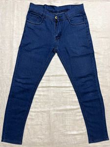 Dark Blue Jeans Slim Fit Denim Pants