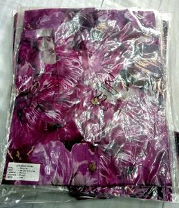 Floral Print Button-Up Shirt For Women