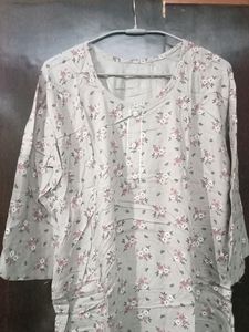 Gray Colour Printed Straight Kurti, It&#39;s Not Used