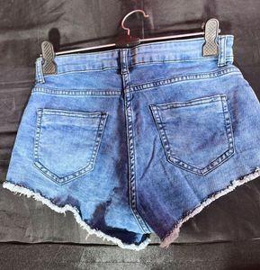 Ginger Embroidered Denim Shorts