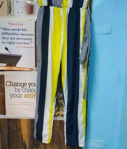 Yellow 🟡 Blue 🔵 And White 🐻‍❄️ Mixup Jumpsuit