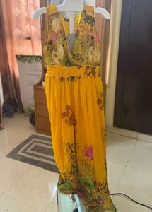 Floral Chiffon Maxi Dress