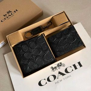Coach Boxed 3-in-1 Wallet Gift Set in signature wi