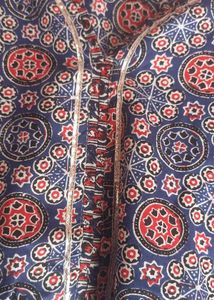 Blue Printed Kurta Set