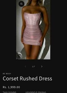 Brand New(Be bosy) Sparkle corset Ruched Dress