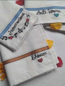 Personalized Embroidered Handkerchiefs