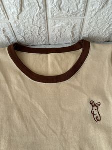 Cream Crop Top
