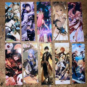 Set Of 10 Genshin Bookmarks