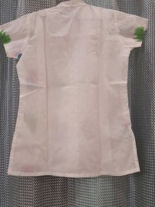 Embroidery White Top With Multi Color Front