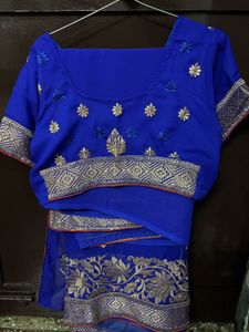 Elegant Blue Saree