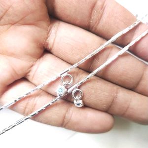 Pure Silver Anklets पायल For Women&amp; Girls. 1 जोड़ि