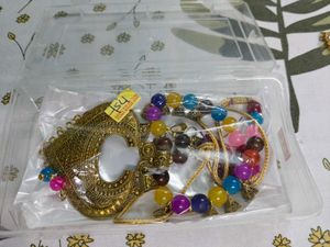 Boho Beaded Necklace &amp; Earring Set