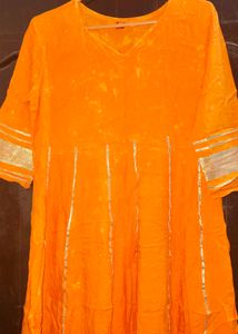 Elegant Orange Kurta Set