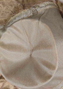 Padded Vintage Brown Lace Top