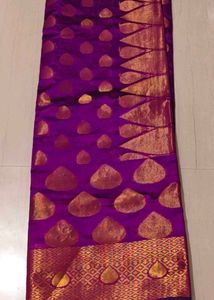 Purple &amp; Gold Saree