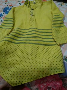 Cute Yellow Kurta Set