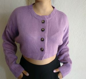 Crop Sweater Lavender