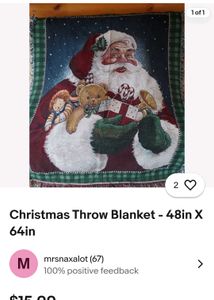 Santa Claus Throw Blanket