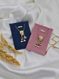 18K GOLD PLATED DESIGNER CHAIN WD PENDANT