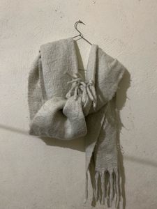 Solid Off White Scarf