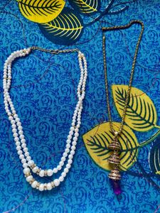 2 pair of necklaces