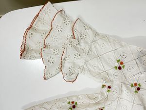 Banjara White Eyelet Top With Ruffle Sleeves