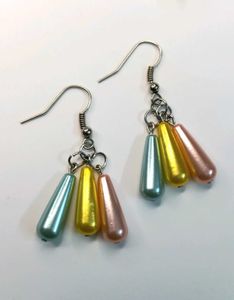 New Beautiful Handmade Metallic Coloured Earrings