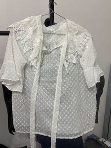 White Top With Lace