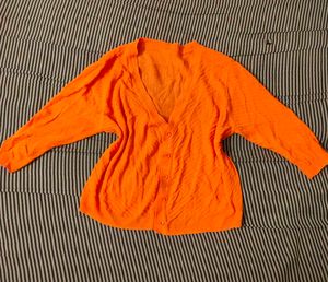 Orange Cardigan