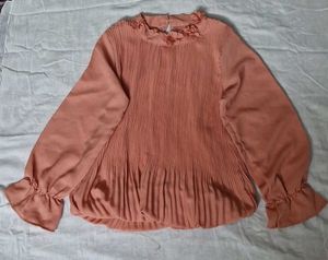 Peach Colour Blouson Top