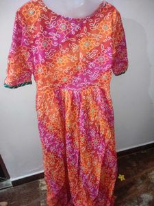 Xxl Branded Bandhani Print Kurta