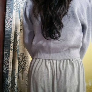 Cropped Knit Cardigan