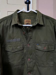 mens solid rugged shirt