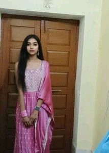 Pink Embroidered Kurta Set Sleeves Available