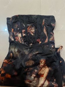 Renaissance Print Maxi Dress