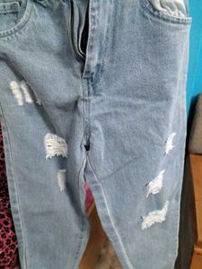 Vintage Ease High-Rise Ripped Denim