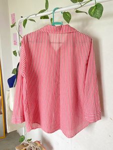 Pink Striped Button-Down